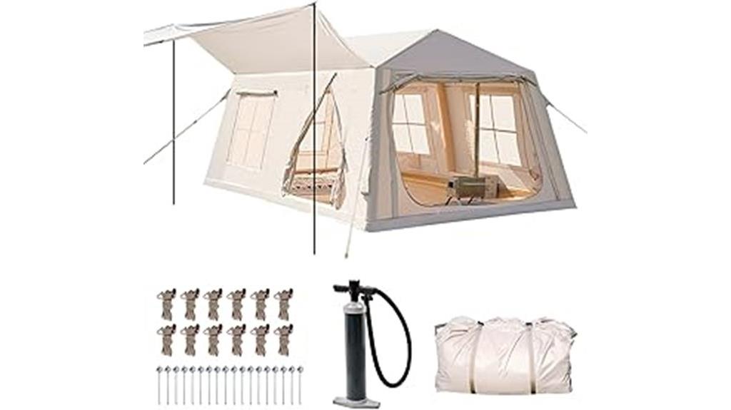 inflatable camping tent sizes
