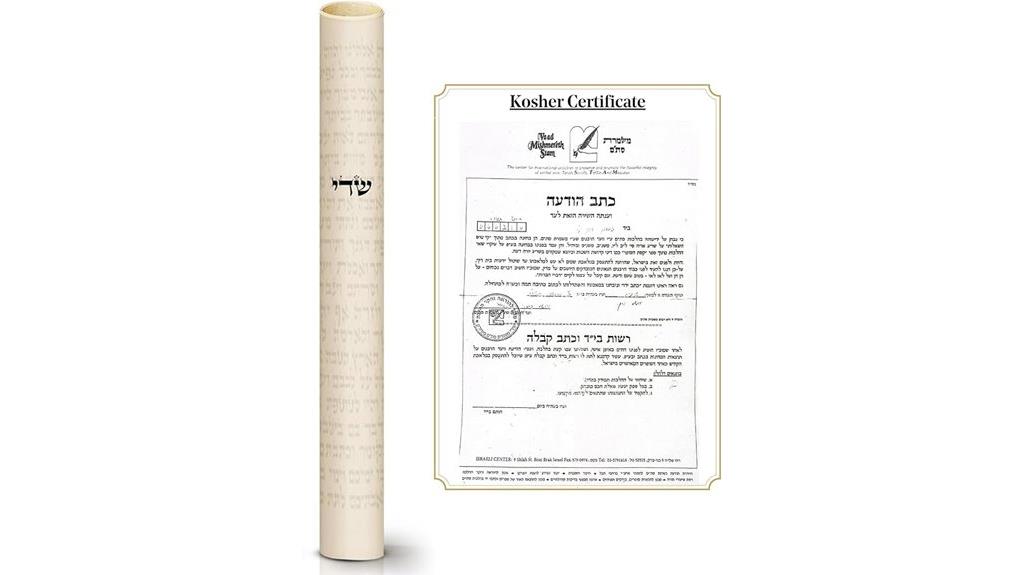 israeli kosher mezuzah scroll