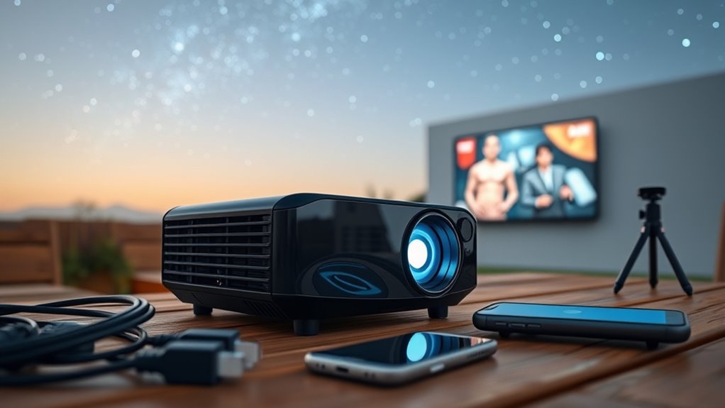 key portable projector factors