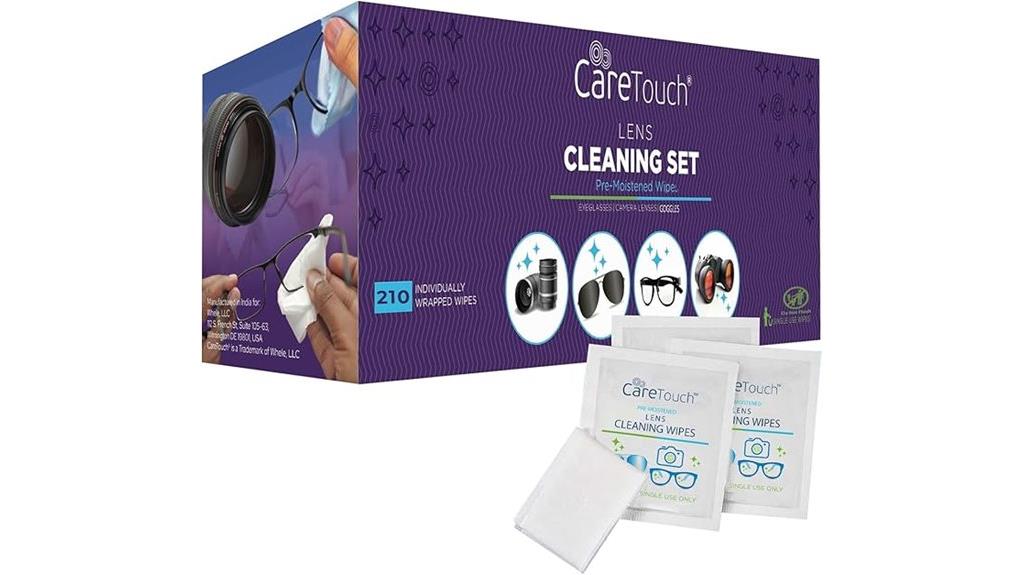 large pack of lens wipes