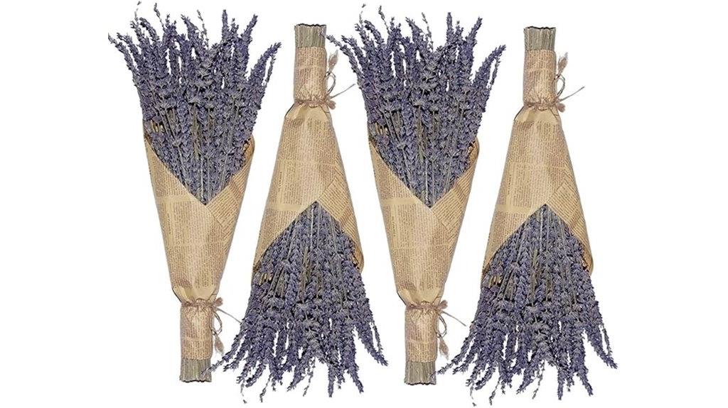 lavender dried flower bundles