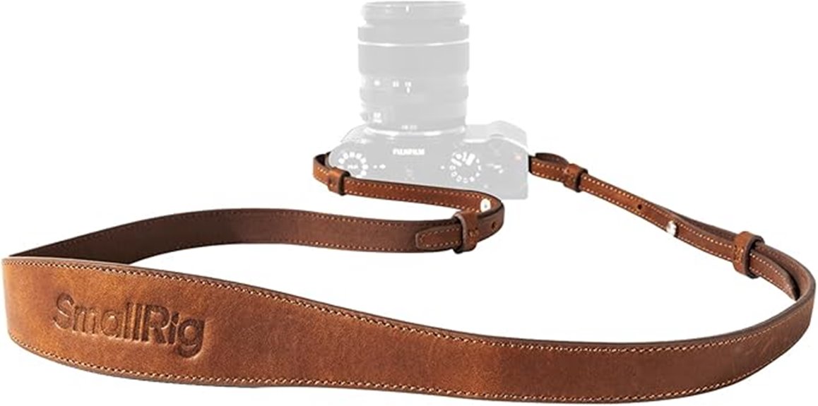leather camera strap