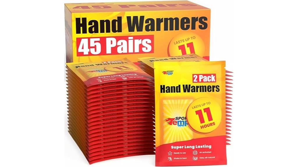 long lasting hand warmers