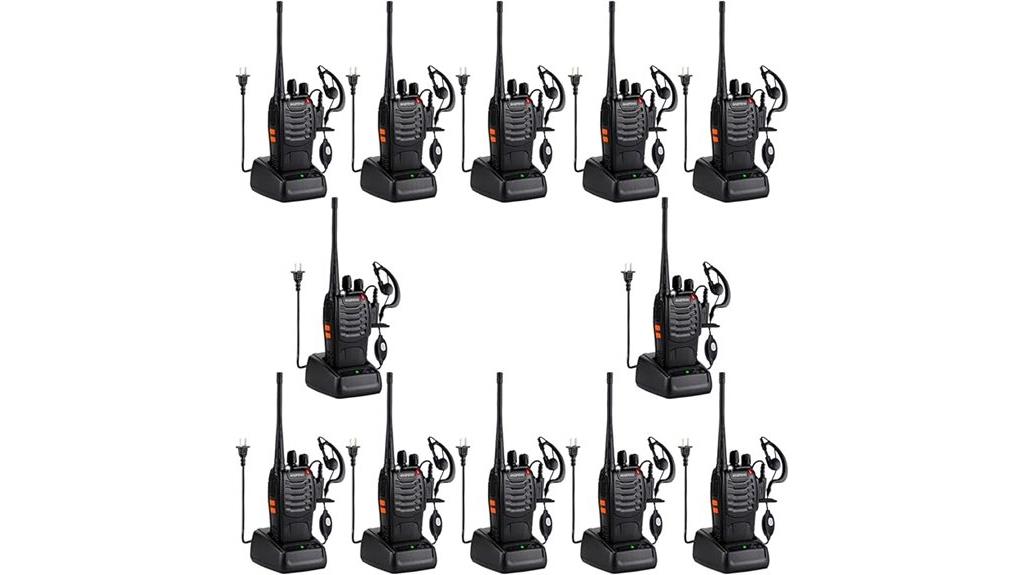 long range rechargeable walkie talkies