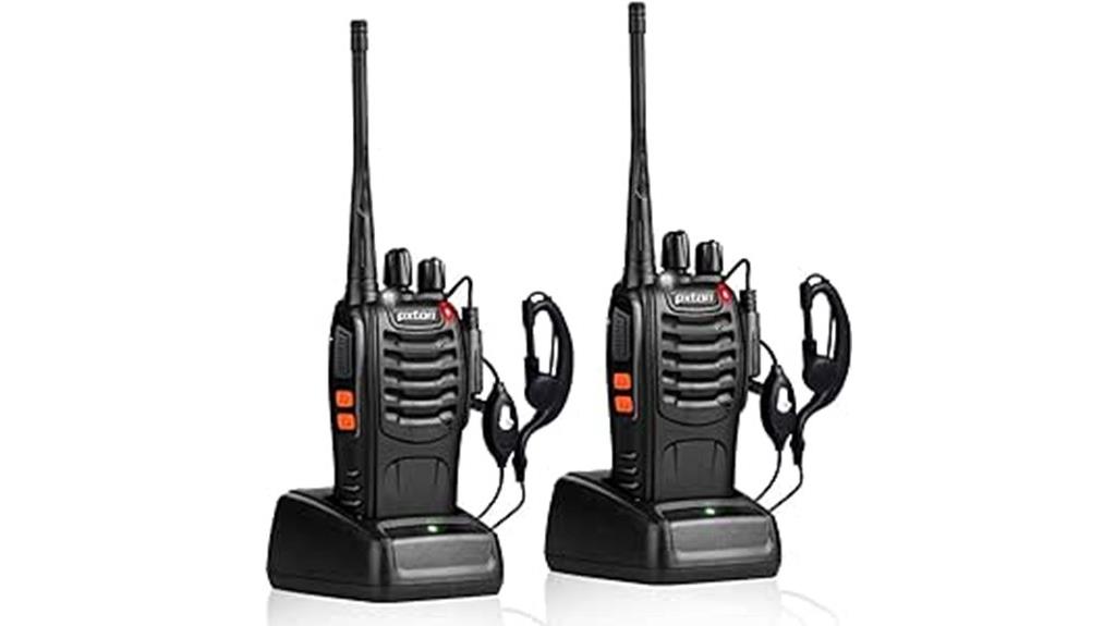 long range rechargeable walkie talkies