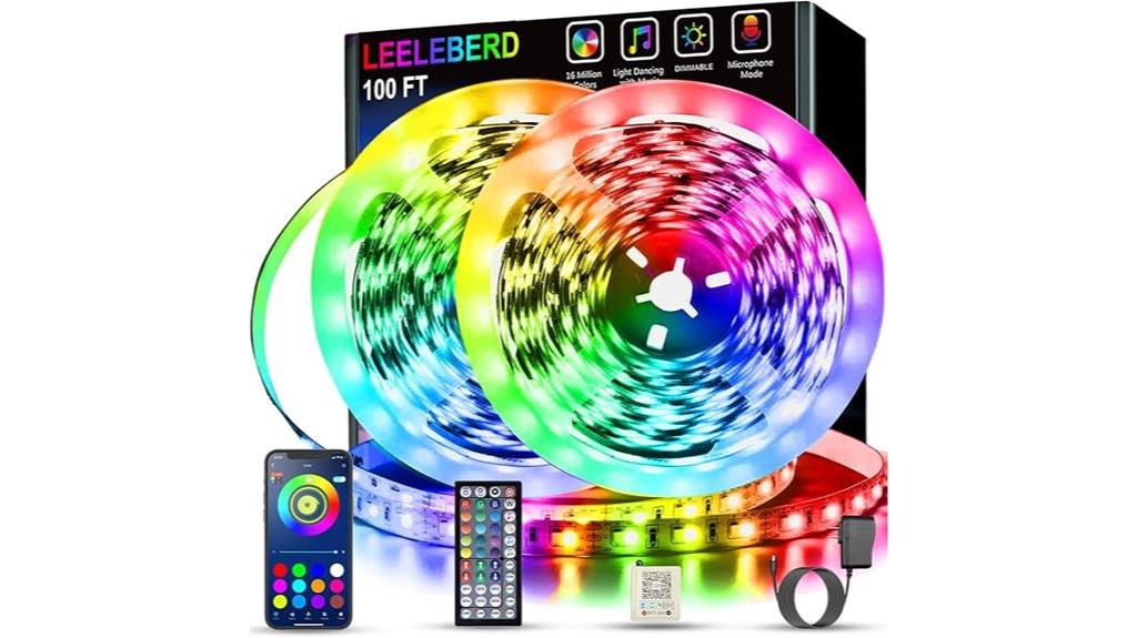 long rgb bedroom led strip