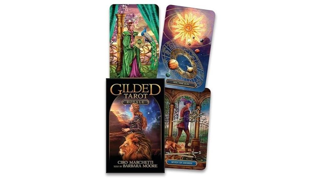 luxurious gilded tarot deck
