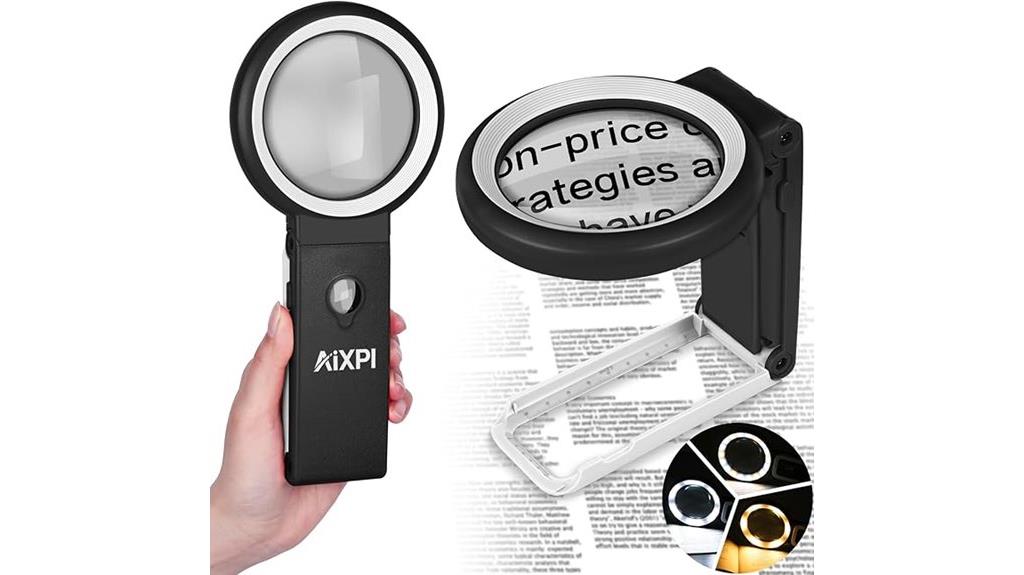 magnifying glass with stand