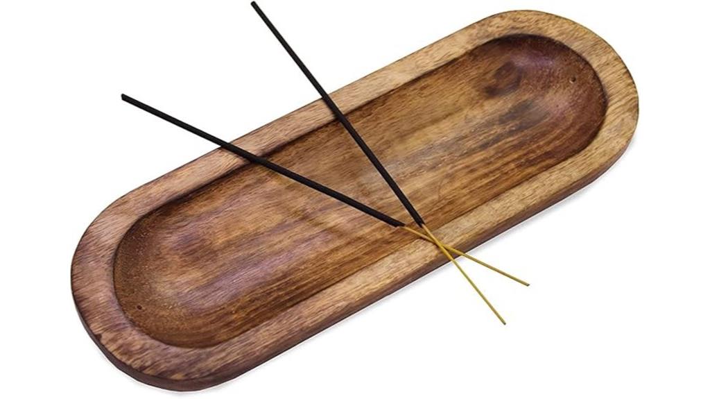 mango wood incense catcher