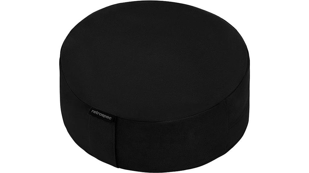 meditation cushion with hulls