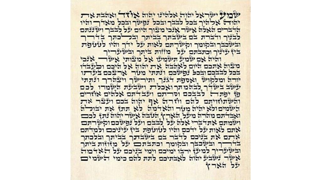 mezuzah paper parchment sheets