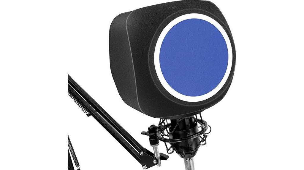 microphone shield with pop filter