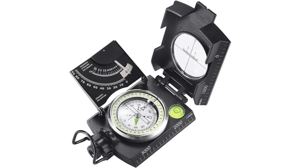 military compass with inclinometer