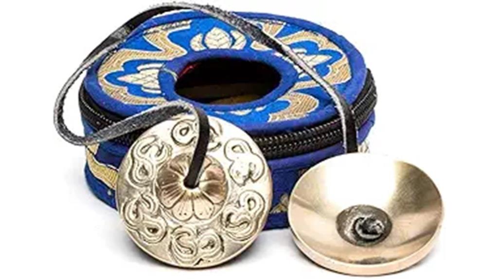 mini tingsha with case