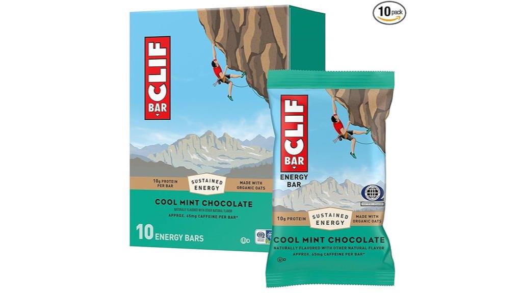 mint chocolate energy bars