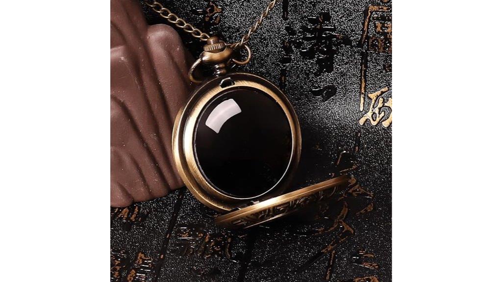 obsidian mirror pendant