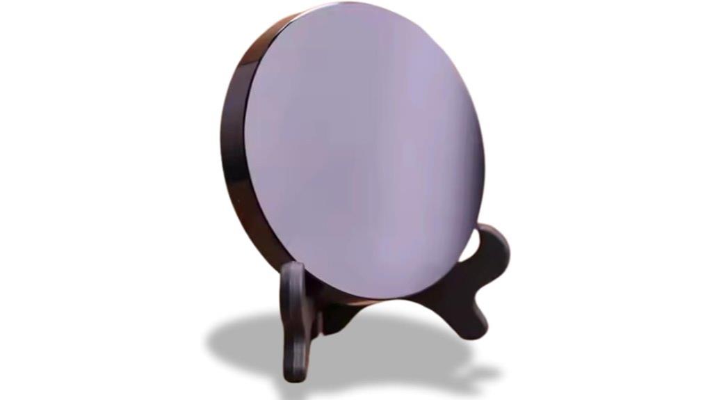 obsidian scrying mirror stand