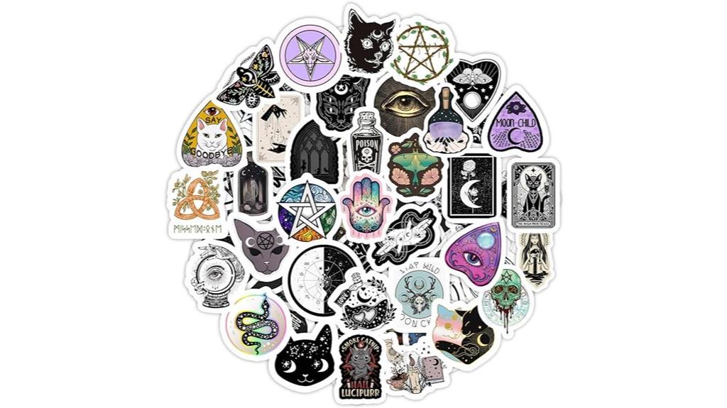 occult sticker pack set