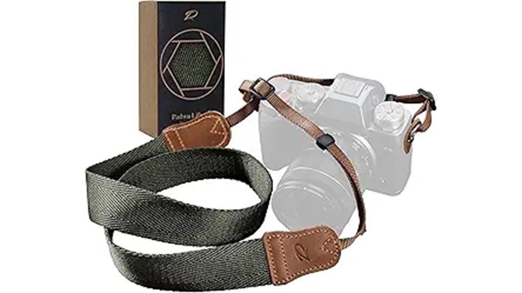 olive green cowhide strap