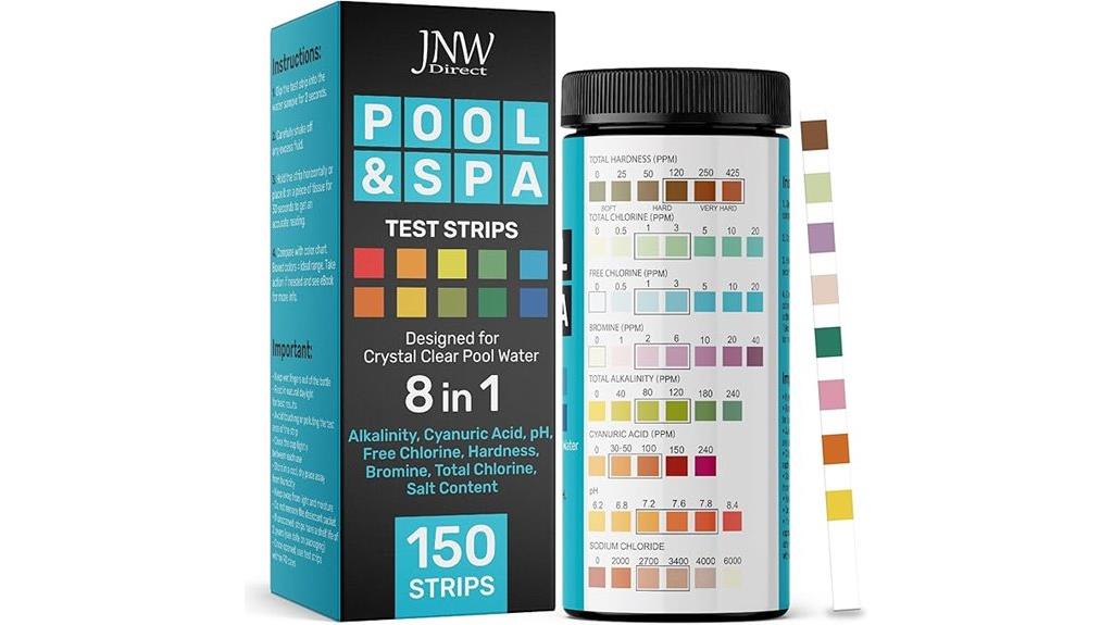 pool testing strips kit