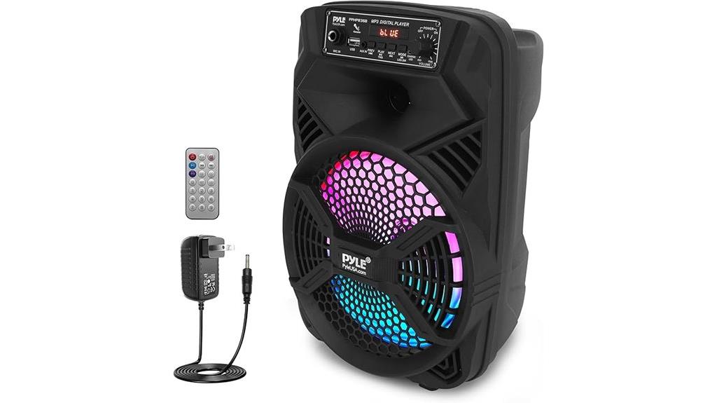 portable 8 inch bluetooth speaker