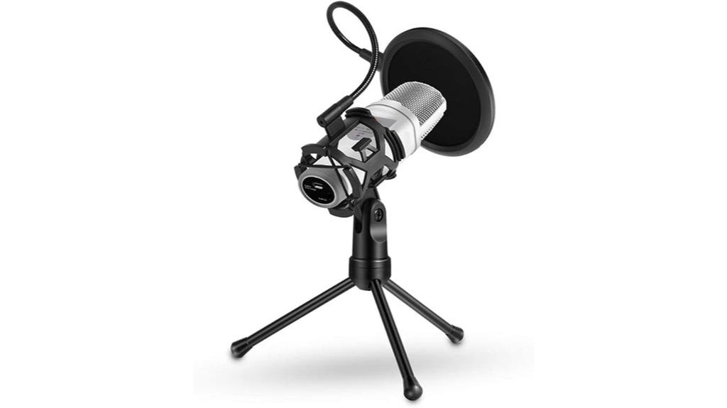 portable broadcast microphone stand