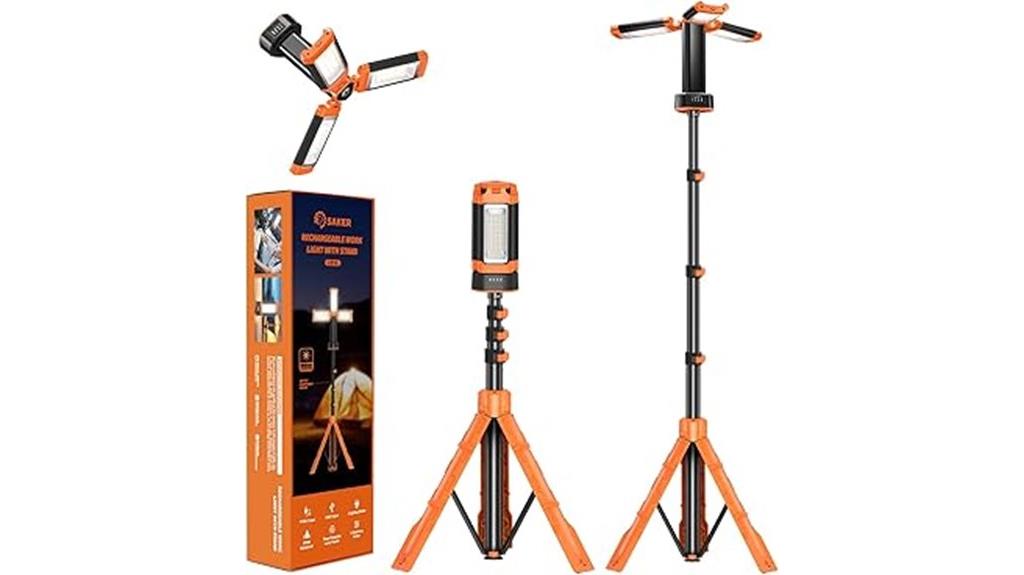 portable camping light with stand