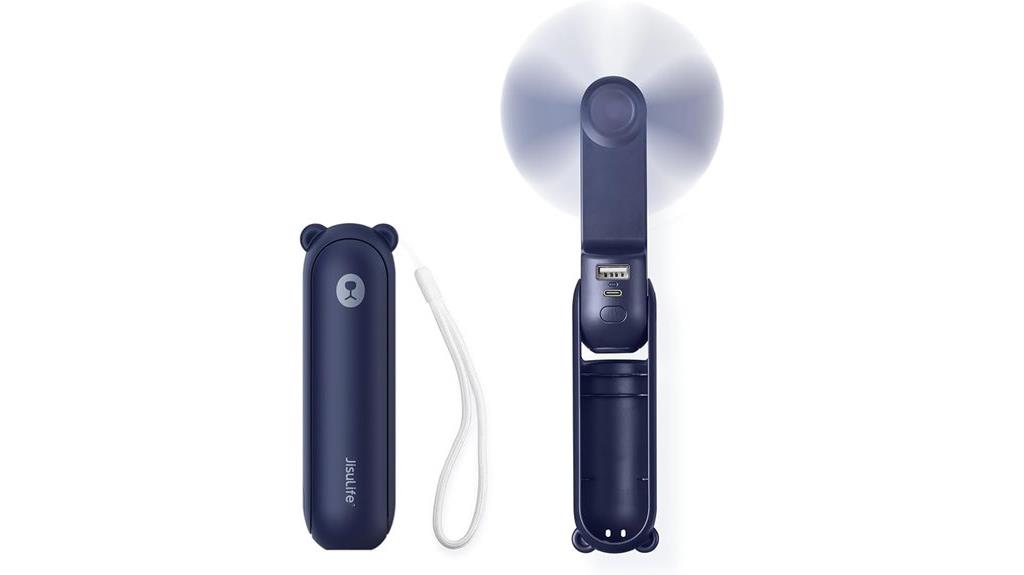 portable fan with light