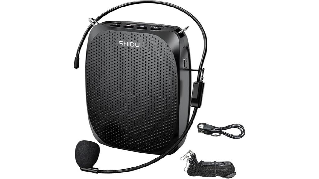 portable microphone headset amplifier