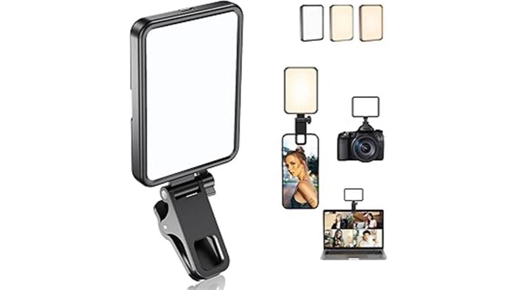 portable rechargeable selfie light