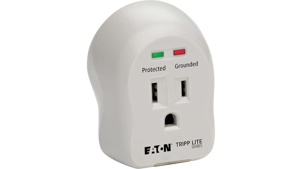 portable single outlet surge protector
