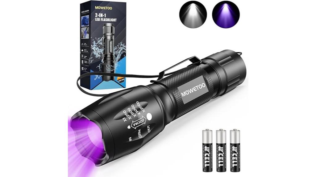 portable uv flashlight