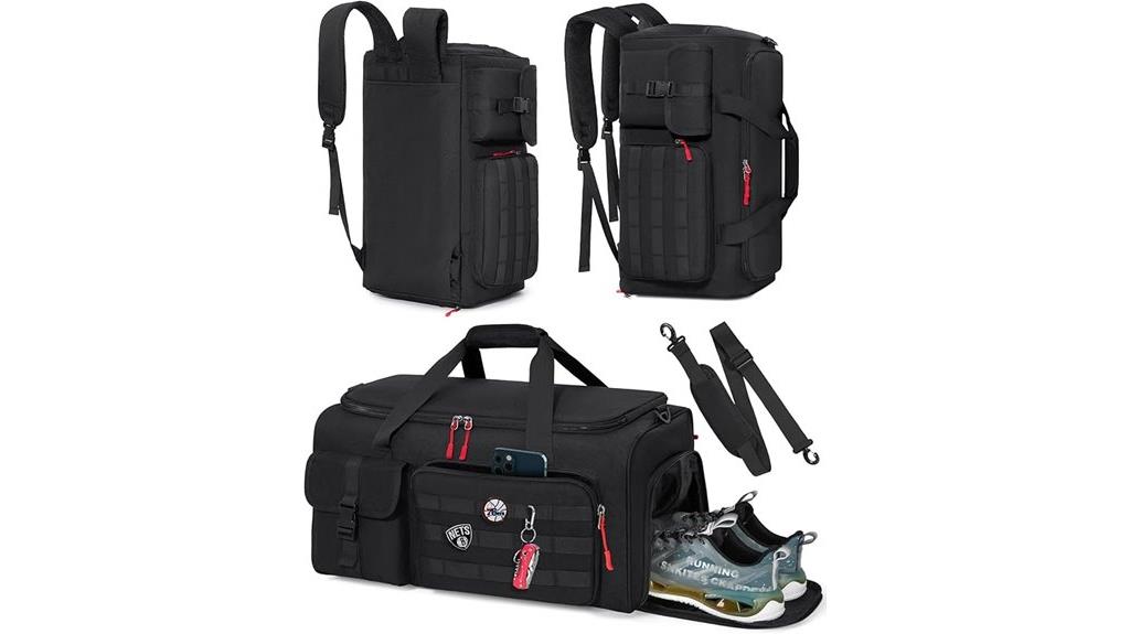 rain resistant sports duffel