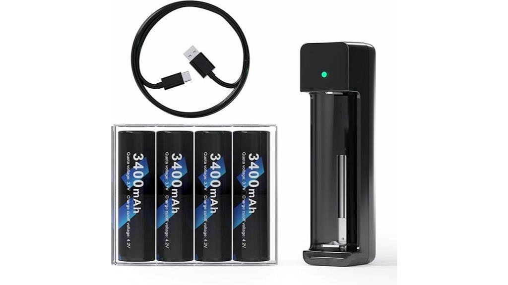 rechargeable 18650 battery kit