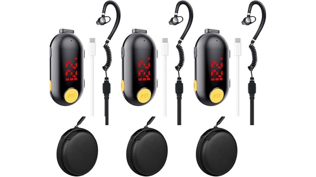 rechargeable 3 pack walkie talkies
