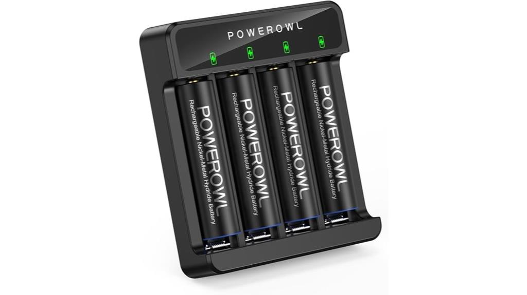 rechargeable aa batteries charger