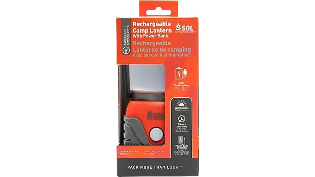 rechargeable outdoor lantern