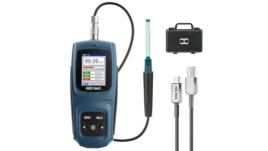 rechargeable tesla meter
