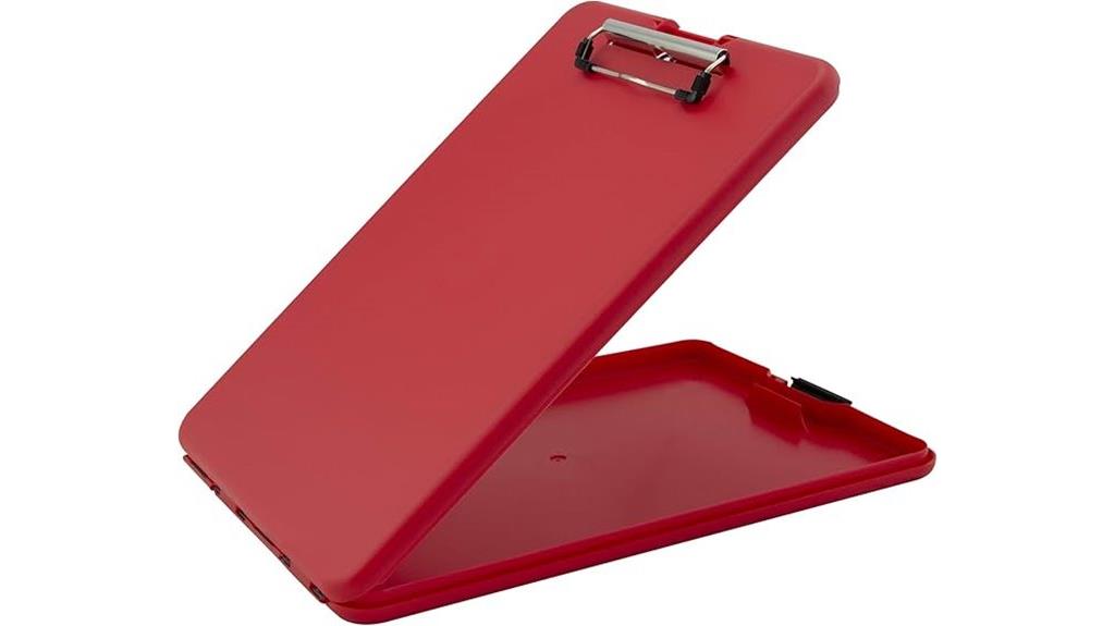 red slimmate storage clipboard