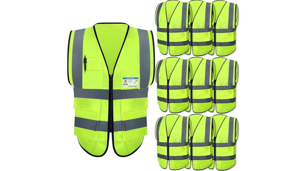 reflective vests with pockets