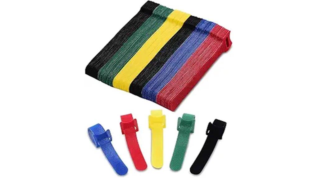 reusable multi color cable ties