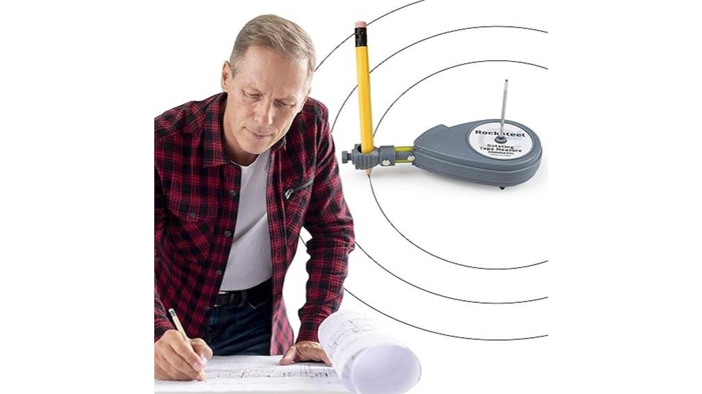 rotating tape measure tool