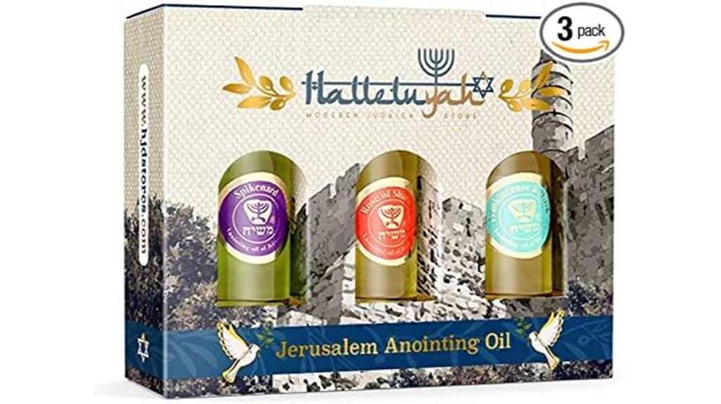 set of 3 holy anointing oils