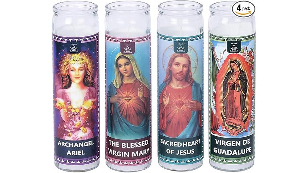 set of four prayer candles