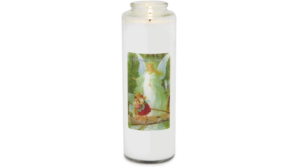 seven day clear glass candle