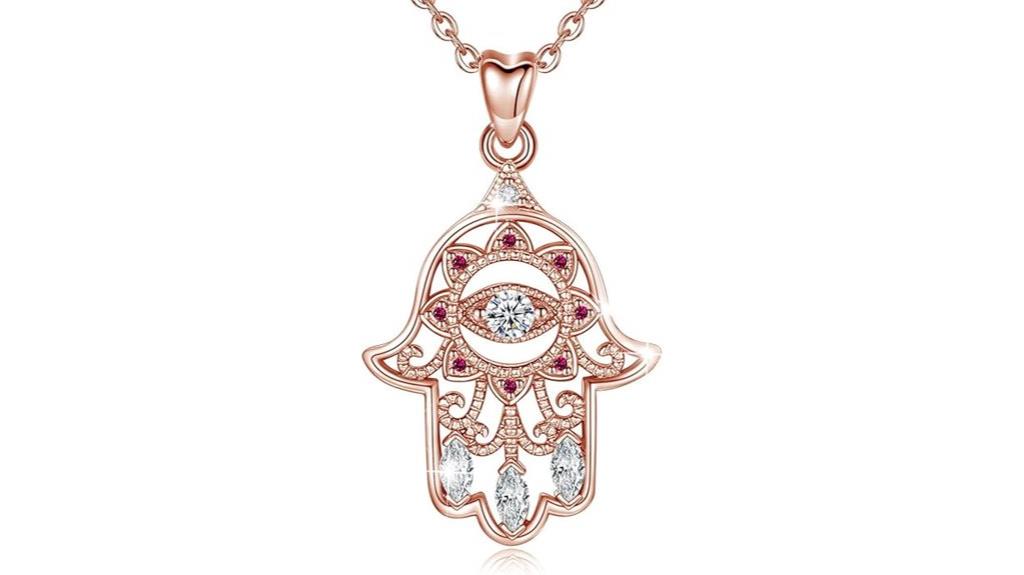 silver hamsa evil eye