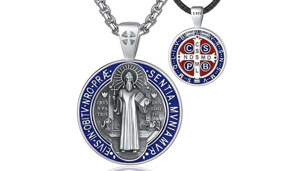 silver religious pendant