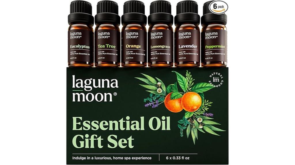 six blended essential oils