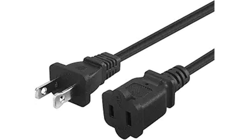 six foot polarized extension cord