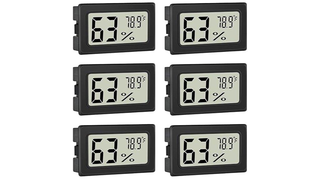 six pack indoor humidity meters